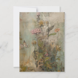 A Cute Flower Collage Postcard