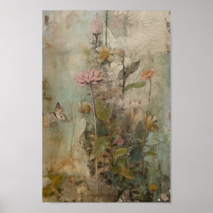 A Cute Flower Collage Poster