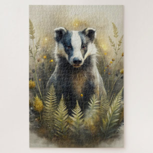 A Cute Forest Badger Jigsaw Puzzle