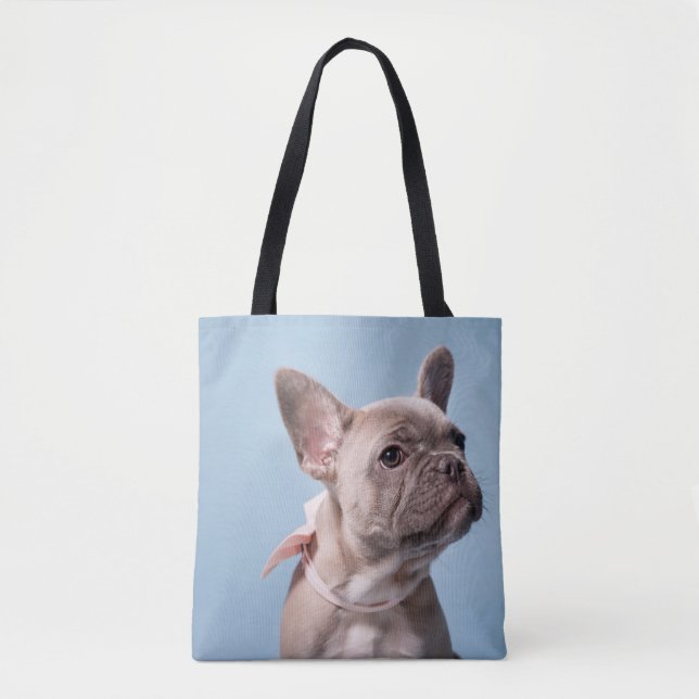 A Cute French Bulldog Tote Bag (Front)
