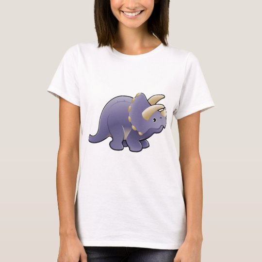 A cute friendly triceratops dinosaur T-Shirt