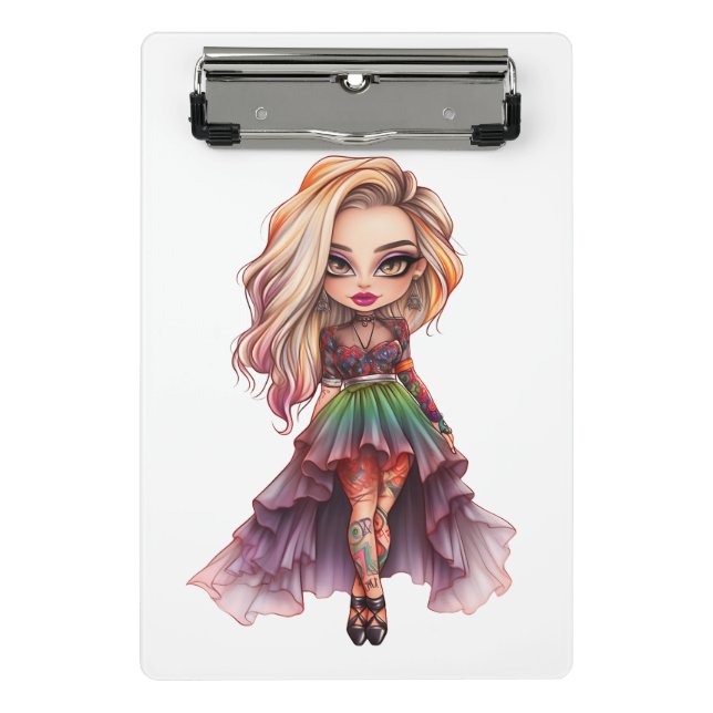 A Cute Girl Halloween Design Collection 11 Mini Clipboard (Front)