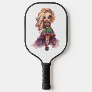 A Cute Girl Halloween Design Collection 11 Pickleball Paddle
