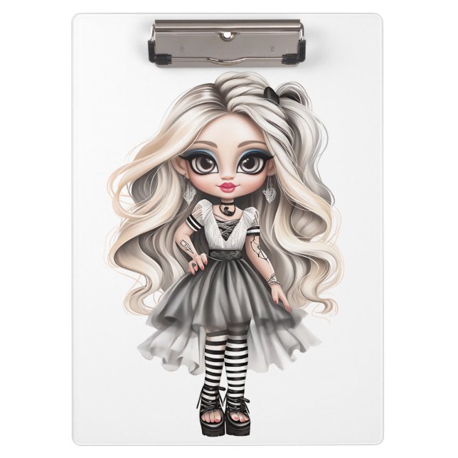 A Cute Girl Halloween Design Collection 12 Clipboard (Front)