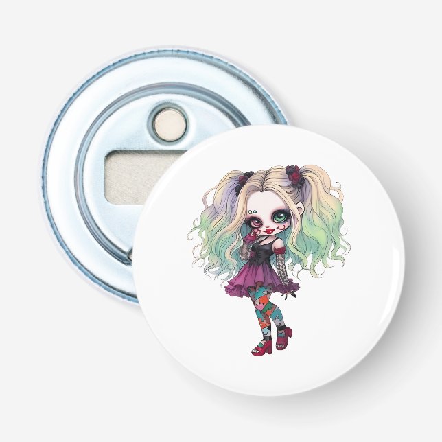 A Cute Girl Halloween Design Collection 13 Bottle Opener (Front)