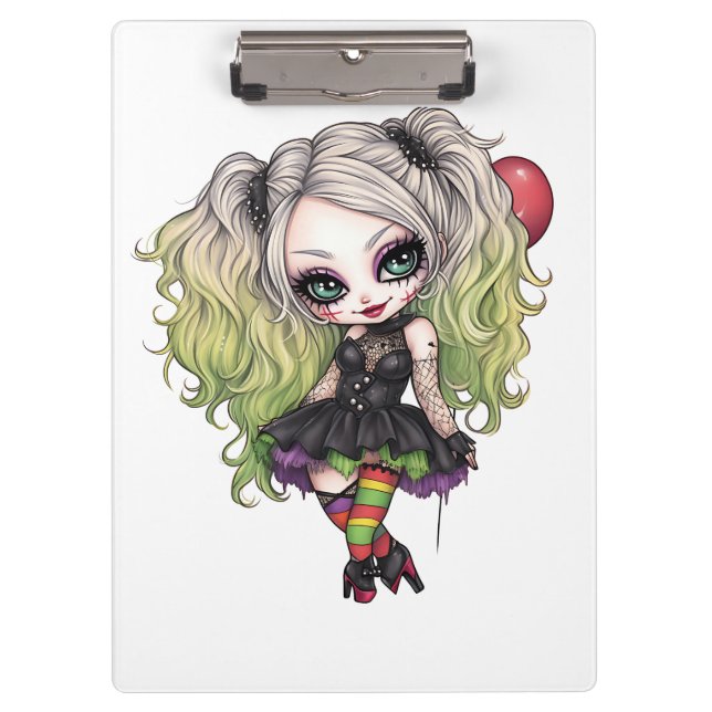 A Cute Girl Halloween Design Collection 15 Clipboard (Front)