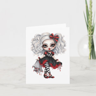 A Cute Girl Halloween Design Collection 7 Invitation