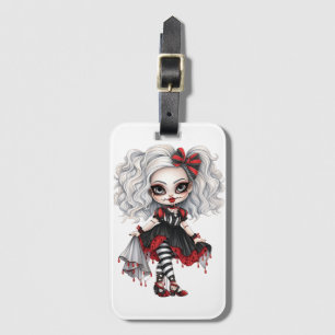 A Cute Girl Halloween Design Collection 7 Luggage Tag