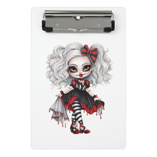 A Cute Girl Halloween Design Collection 7 Mini Clipboard (Front)