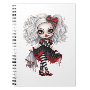 A Cute Girl Halloween Design Collection 7 Notebook