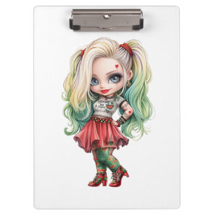 A Cute Girl Halloween Design Collection 9 Clipboard