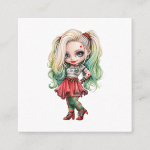 A Cute Girl Halloween Design Collection 9 Enclosure Card