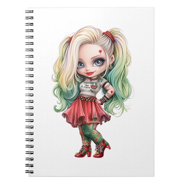 A Cute Girl Halloween Design Collection 9 Notebook (Front)