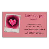 A  Cute Hand Drawn Pink Heart on a Grunge Texture