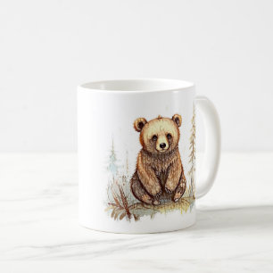 A cute little bear - Artistic illustration design Coffee Mug