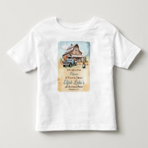 A Cute Little Farmer 3rd Birthday Party Toddler T-Shirt
