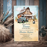 A Cute Little Farmer Barn | Truck Boy Baby Shower