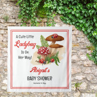 A Cute Little Ladybug Is On Her Way Baby Shower