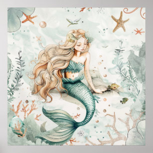A Cute Mermaid Poster