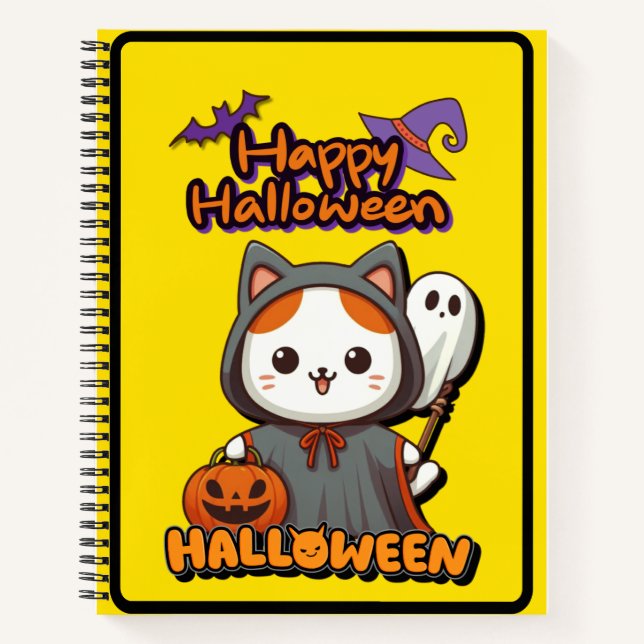 A cute note for Halloween. Notebook (Front)