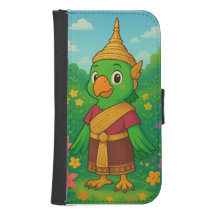 A cute parrot in the garden Samsung Galaxy S4 Case