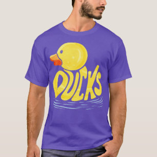 A Cute Rubber Duck With The Letters Forming It T-Shirt