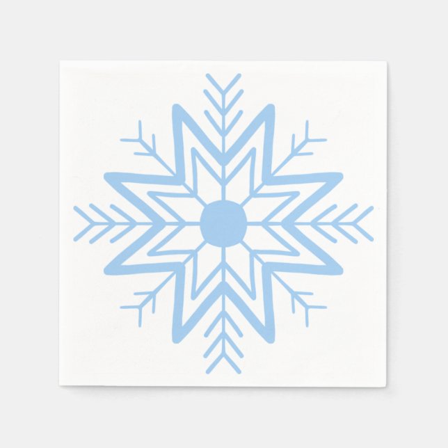 a cute snowflake on the napkin (Front)