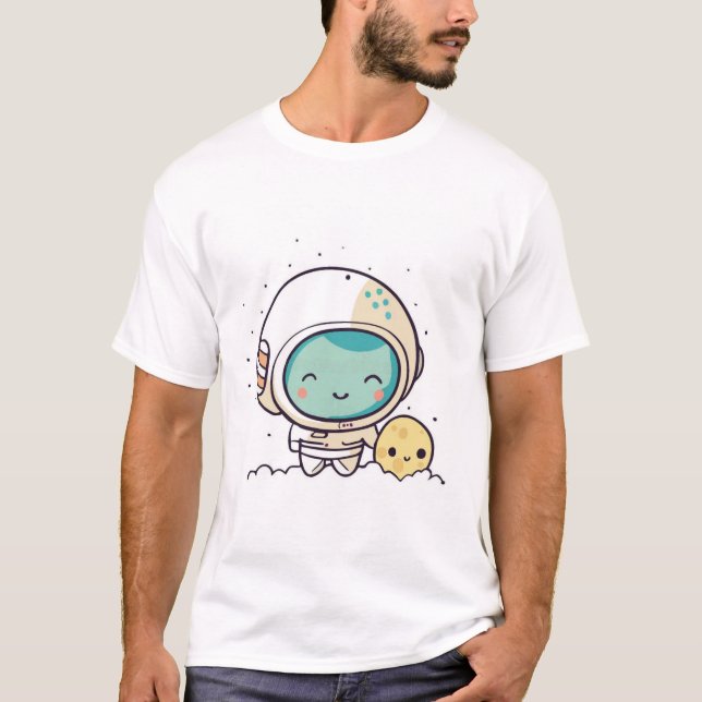 A cute space picture T-Shirt (Front)