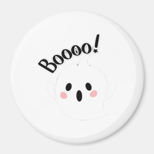 A Cute White Boo Creative Casual Magnet
