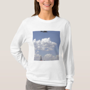 A CV-22 Osprey flies over a C-130 Hercules T-Shirt