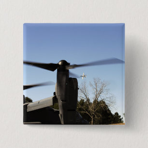 A CV-22 Osprey prepares to take off 15 Cm Square Badge