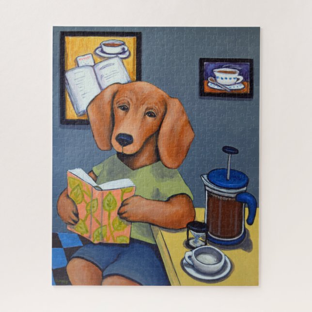 A Dachshund's Cafe puzzle (Vertical)