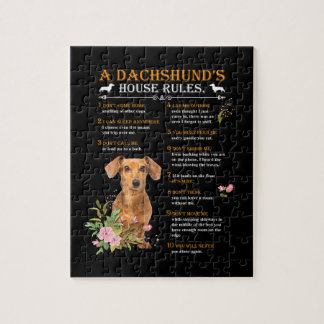 A Dachshund's House Rules Jigsaw Puzzle