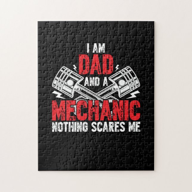 A Dad And A Mechanic Jigsaw Puzzle (Vertical)