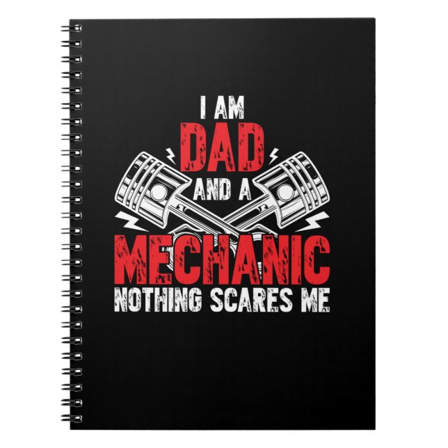 A Dad And A Mechanic Notebook (Front)