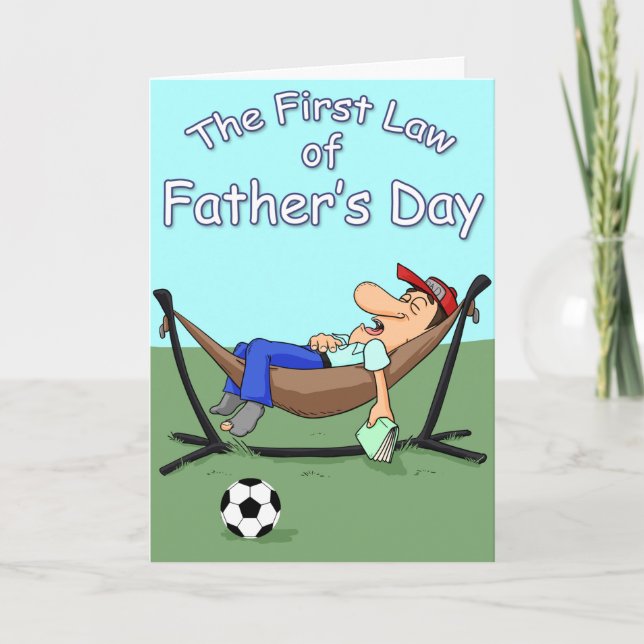 A Dad at rest Father's Day Card (Front)