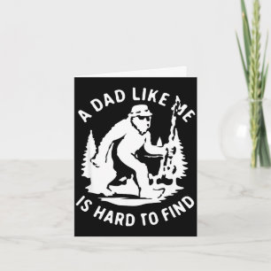 A dad like is hard to find funny fishing father's card