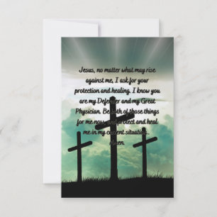 A Daily Prayer For Healing Flat Greeting Card