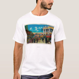 A daily scene on the Pike, Long Beach T-Shirt
