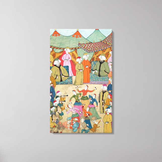 A Dance for the Pleasure of Sultan Ahmet III Canvas Print (Front)