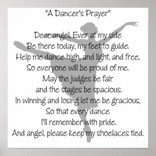 A Dancer's Prayer Dance Poster