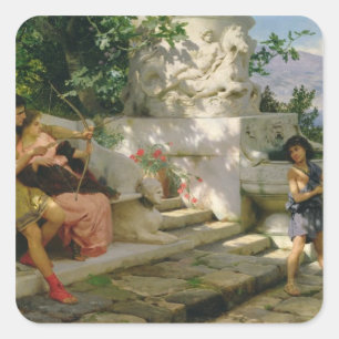 A dangerous lesson square sticker