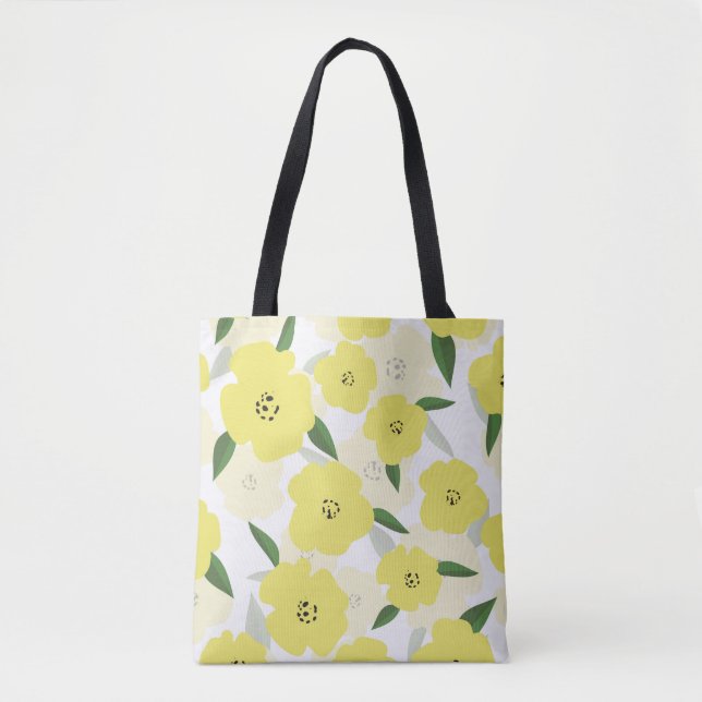 A dark black decorative leather background, with f tote bag (Front)