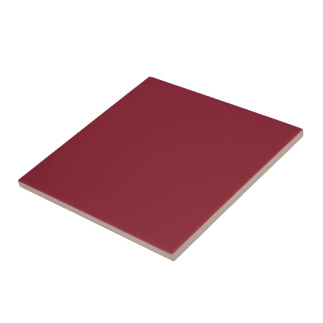 A Dark Cinnabar Red Solid Colour Background Tile (Side)
