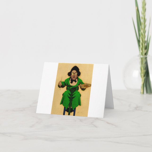 A Dark Futurist, 1923 by Maxfield Parrish Thank You Card (Front)