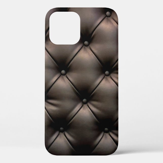 A dark leather cushion background, from a car seat Case-Mate iPhone case (Back)