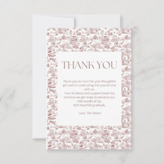 A Darling Arrival Thank You Card