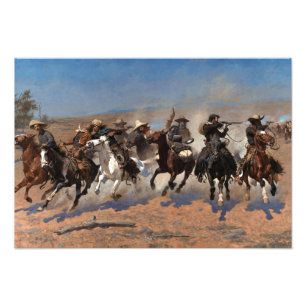 A Dash for the Timber by Frederic Remington Photo Print