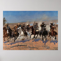 A Dash for the Timber by Frederic Remington