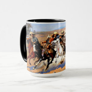 A Dash for the Timber, Frederic Remington Mug
